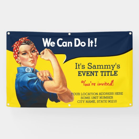 Het is je persoonlijke Rosie Party-signaal Spandoek (Horizontaal)