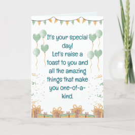 Het is je speciale dag feestdagen kaart