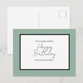 Het is je speciale dag – Gelukkige verjaardag ansi Briefkaart