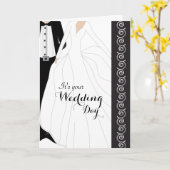 Het is je trouwdag - Gefeliciteerd Kaart (Gele Bloem)