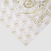 Het is je trouwdag - Goud Tissuepapier (Detail)