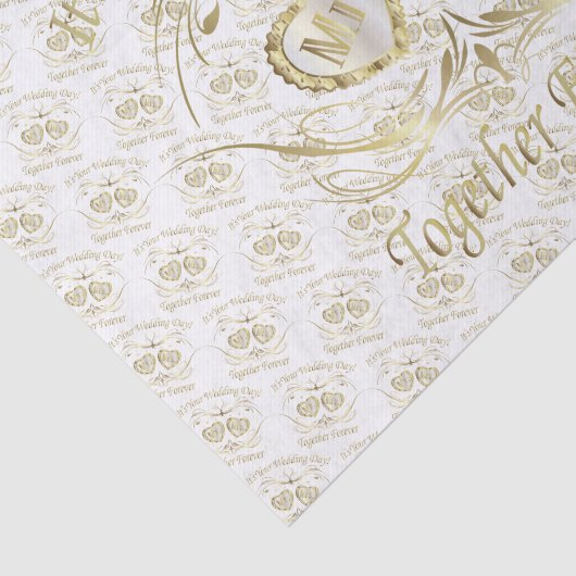 Het is je trouwdag - Goud Tissuepapier (Detail)