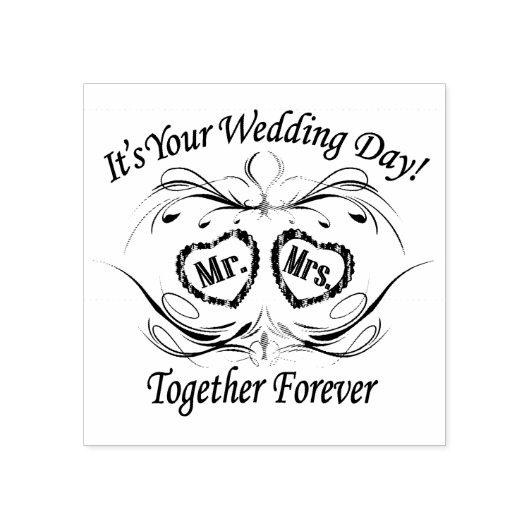 Het is je trouwdag - Manuscript Rubberstempel (Afrduk)