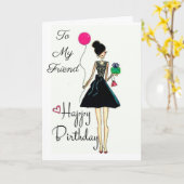 **HET IS JE VERJAARDAG!!!!** "AAN MIJN VRIEND" KAART (Gele Bloem)