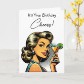 Het is je verjaardag! Cheers! Kaart (Gele Bloem)