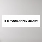 Het is je verjaardag Dwight Banner Poster (Voorkant)