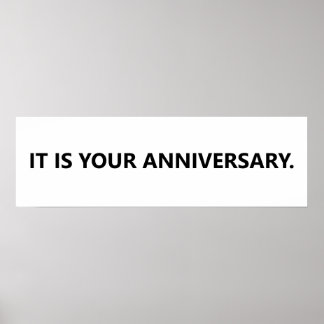 Het is je verjaardag Dwight Banner Poster