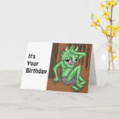 Het is je verjaardag en je kunt huilen als je dat  kaart (Gele Bloem)