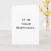 Het is je verjaardag kaart (Gele Bloem)