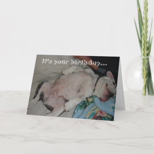 Het is je verjaardag... kaart (Voorkant)