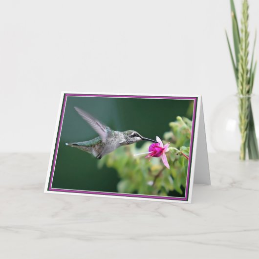 HET IS JE VERJAARDAG! kolibrie Kaart (Voorkant)