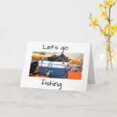 HET IS JE VERJAARDAG, LATEN WE GAAN VISSEN OF WAT  KAART (Gele Bloem)