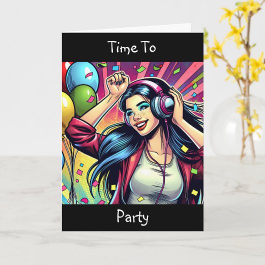 Het is je verjaardag | Laten we je vieren Kaart (Gele Bloem)