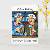 Het is je verjaardag! Laten we rammelaar en rol sc Kaart (Gele Bloem)