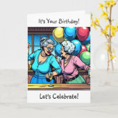 Het is je verjaardag laten we vieren | Over de heu Kaart (Gele Bloem)