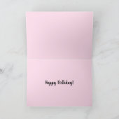 Het is je verjaardag met roze en Oranje patronen Feestdagen Kaart (Binnen)