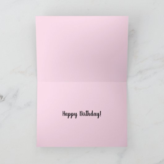 Het is je verjaardag met roze en Oranje patronen Feestdagen Kaart (Binnen)