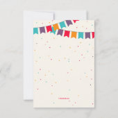 Het is je verjaardag Wenskaart Kaart (Achterkant)