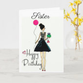 ** HET IS JE VERJAARDAG!!! **** ZUSTER *** KAART (Gele Bloem)