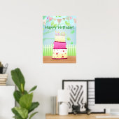 Het is je verjaardagsafdrukken poster (Thuiskantoor)