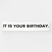 Het is je verjaardagsbanner spandoek (Horizontaal)