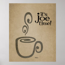 Het is Joe Time Coffee Cup Print