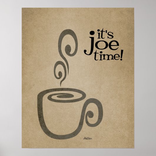Het is Joe Time Coffee Cup Print (Voorkant)