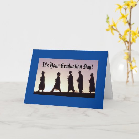 Het is jouw Afstuderen dag! Kaart (Gele Bloem)