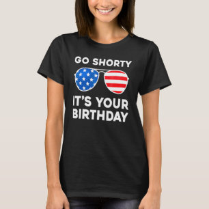 Het is jouw Birthday Amerikaanse zonnebril. T-shirt