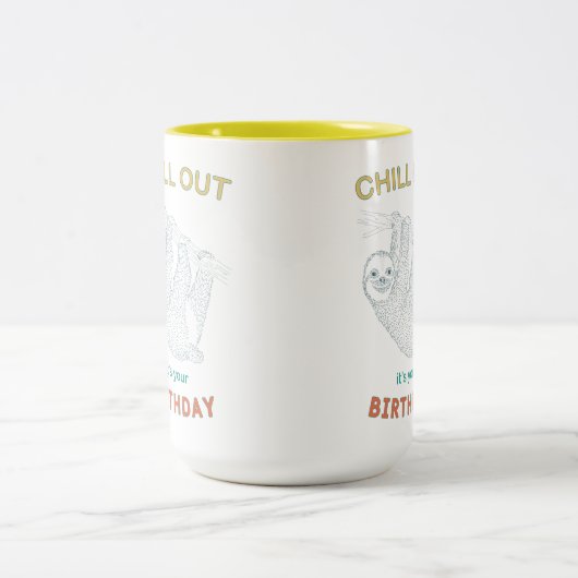 Het is jouw 'Birthday Two-Tone Coffee' Mok (Center)