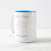 Het is jouw 'Birthday Two-Tone Coffee' Mok (Voorkant links)