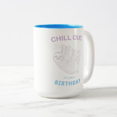 Het is jouw 'Birthday Two-Tone Coffee' Mok (Voorkant rechts)