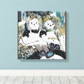 Het is jouw dag canvas afdruk (Insitu (Houten vloer))