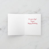 "Het is jouw dag!" Feestdagen Kaart (Binnen)