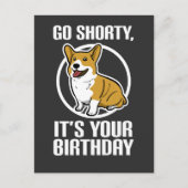 Het is jouw geboorte grappige Corgi Puppy. Briefkaart (Voorkant)