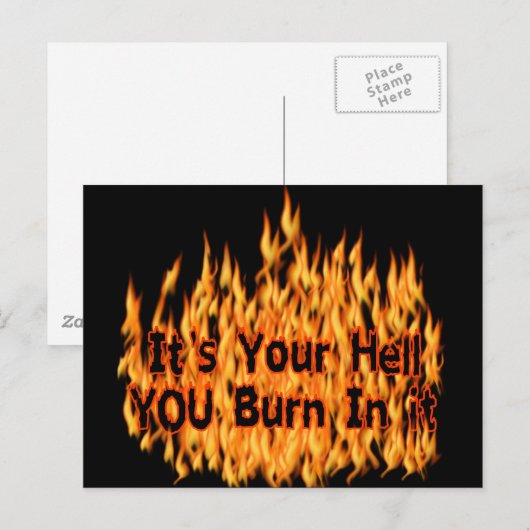 Het is jouw hel briefkaart (Voorkant / Achterkant)