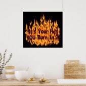 Het is jouw hel poster (Keuken)