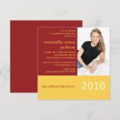 Het is jouw jaar Afstuderen uitnodiging (Bourgogne (Voorkant / Achterkant)