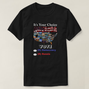 Het is jouw keuze AMERIKA STEM (D) Democratie of.. T-shirt