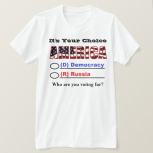 Het is jouw keuze AMERIKA... Voor wie stem je? T-shirt