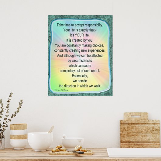 Het is jouw leven poster (Keuken)