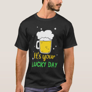 Het is jouw Lucky Day Great Beer Drink Ierse St. P T-shirt