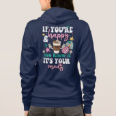 Het is jouw medicijn full-zip hoodie (Achterkant)