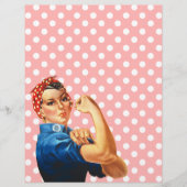 Het is jouw partijstijl Briefpapier Rosie. Flyer (Voorkant)