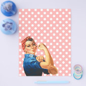 Het is jouw partijstijl Briefpapier Rosie. Flyer (Enkel)