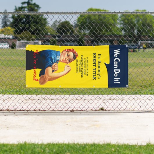 Het is jouw persoonlijke Rosie Event Verticaal Spandoek (Insitu)