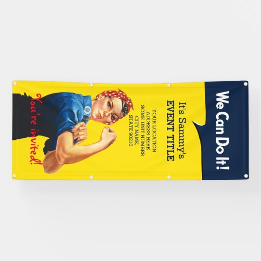 Het is jouw persoonlijke Rosie Event Verticaal Spandoek (Horizontaal)