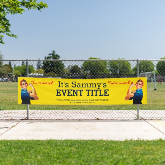 Het is jouw persoonlijke Rosie Party Adverteren Spandoek (Insitu)