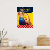 Het is jouw Rosie Party Poster Personaliseer het (Keuken)