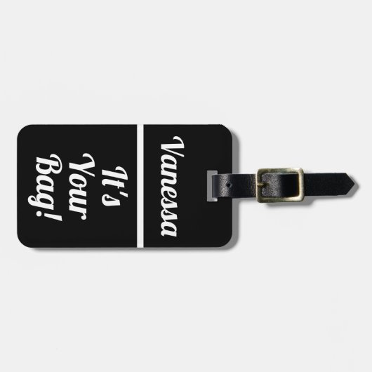 Het is jouw tas | Grappig bagagelabel voor reizige (Voorkant horizontaal)